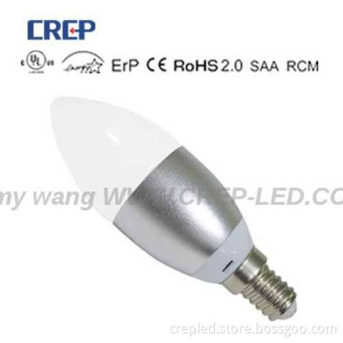 UL CUL SAA 90-277V AC 6W e12 led chandelier bulb